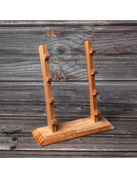 Peana de madera para 4 cuchillos o...