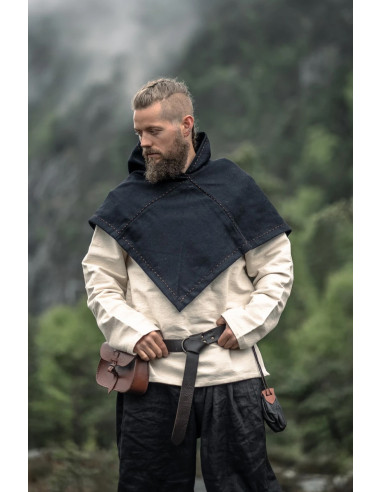 Viking Gugel model Halfdan, zwarte kleur