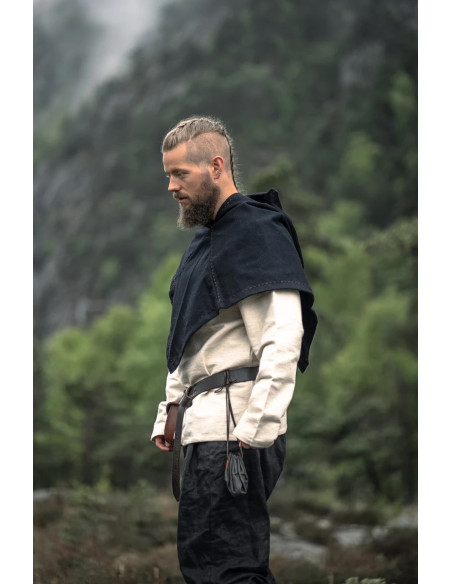 Viking Gugel model Halfdan, zwarte kleur