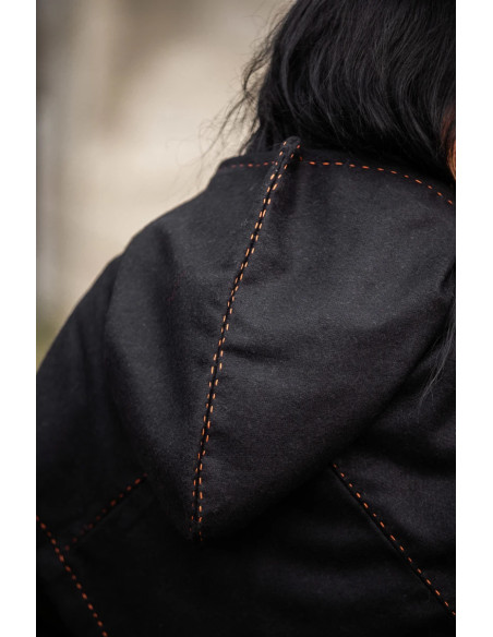 Viking Gugel model Halfdan, zwarte kleur