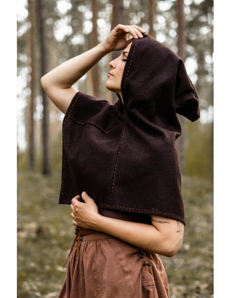 Viking Gugel model Halfdan, bruine kleur