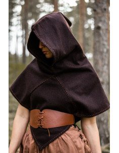 Viking Gugel model Halfdan, bruine kleur 2
