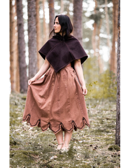 Wikinger-Gugel Modell Halfdan, braune...