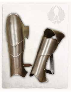 Mittelalterliche Beinschienen aus Stahl, Modell Vigor 2