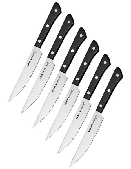 Sæt med 6 Samura bordknive Harakiri-serien