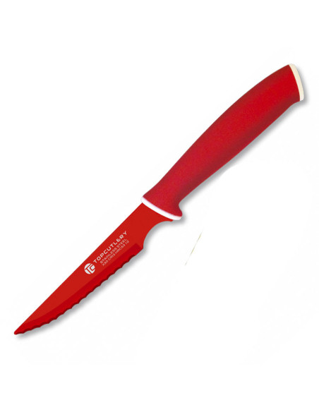 Topbestik takket bordkniv med skridsikkert håndtag