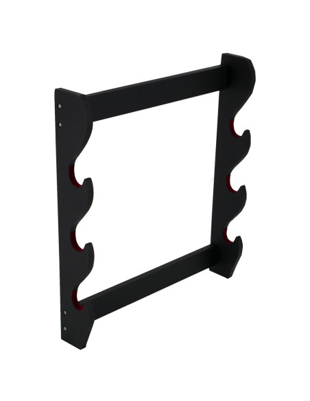 Soporte de pared para 3 katanas