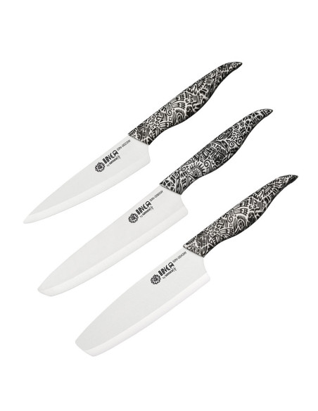 Set 3 cuchillos de cerámica Samura serie INCA