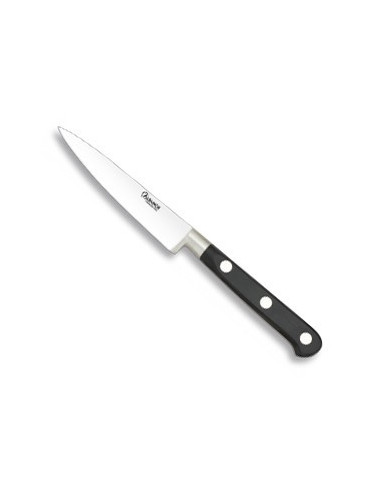 Cuchillo mondador Albainox, mango negro (hoja 10 cm.)