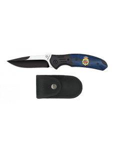 Navaja de campo negra/azul modelo Policía Nacional