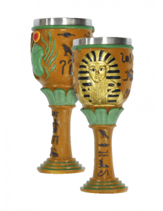 Egyptisk harpiksbæger model Farao og Scarab