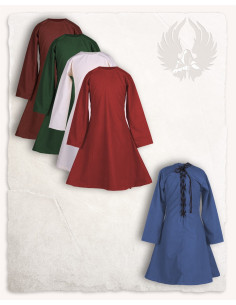 Vestido medieval de niña modelo Lisbeth, crema 2