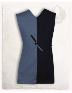 Tabardo medieval para niños modelo Felix, negro-azul