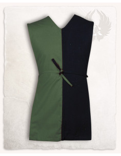 Tabardo medieval para niños modelo Felix, negro-verde