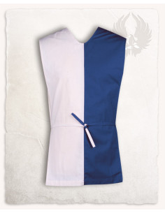 Tabardo medieval para niños modelo Felix, azul-crema
