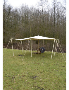 Toldo de 3 x 4 m. de lona de algodón 250 gsm, acabado...