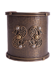 Keltische armband in messing Slangen model