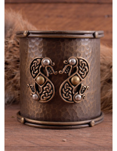Keltische armband in messing Slangen model 2