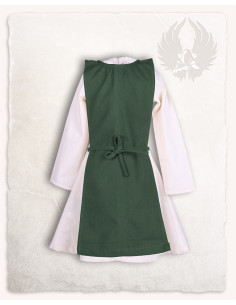 Delantal medieval niñas modelo Lisbeth, color verde 2