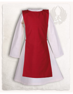 Delantal medieval niñas modelo Lisbeth, color rojo