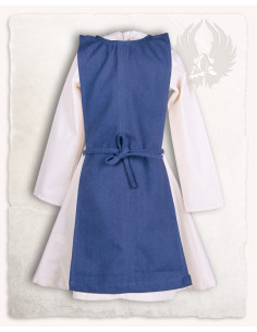 Delantal medieval niñas modelo Lisbeth, color azul