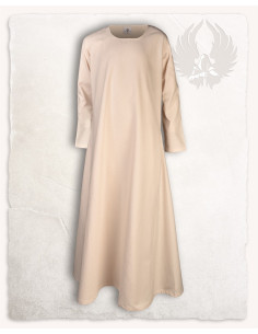 Túnica medieval para niñas modelo Lotte, color crema