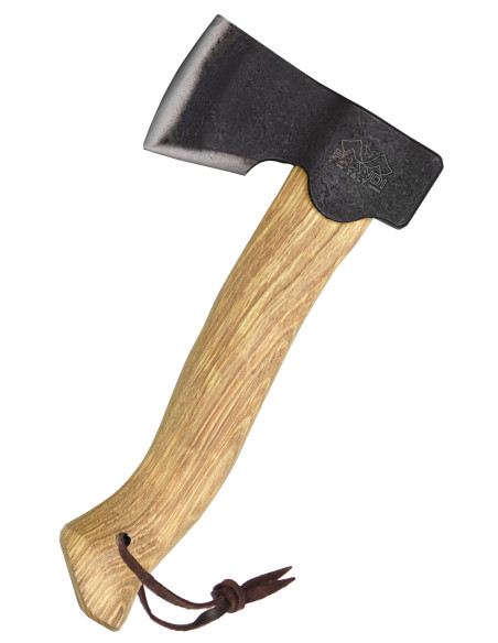 Segurin-økse med håndtag af valnød