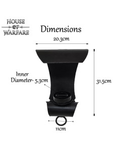 Aplique medieval enroscado de pared para 1 vela 2