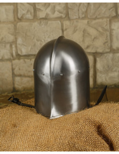 Manolo model metalen middeleeuwse barbute 2