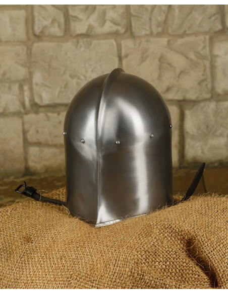 Mittelalterliche Barbutte aus Metall,...