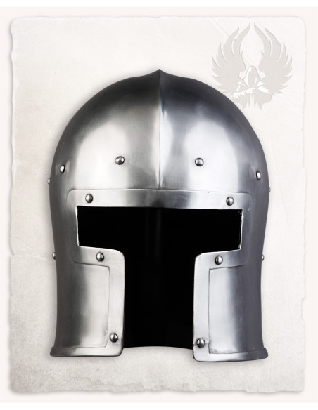 Mittelalterliche Barbutte aus Metall,...