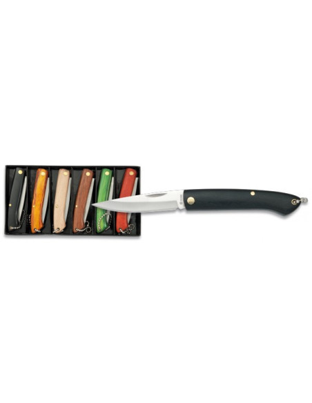 Set van 6 sleutelhangermessen