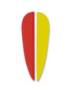 Plastic veer voor pijl 2,5 inch (pack 9 st.)