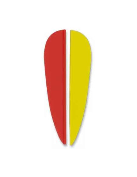 Plastikfjer til pil 2,5 tommer (pakke...