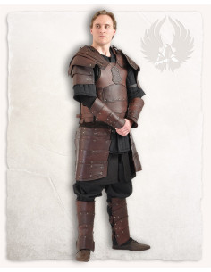 Armadura medieval de cuero marrón modelo Albrecht 2