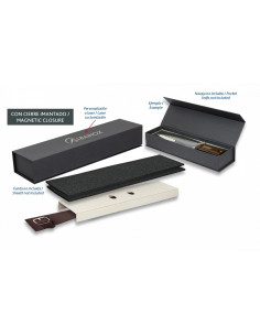 Caja negra imantada para 1 cuchillo