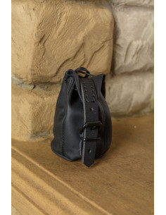 Kleine Tasche für Münzen, Belwar-Modell, schwarze Farbe 2