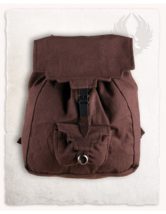 Mochila medieval en algodón modelo Borchard, color marrón