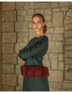 Cinturón medieval con 5 bolsillos modelo Borchard, color...