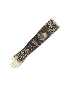 Manchet met barbaarse schedel en tatoeage-effect
