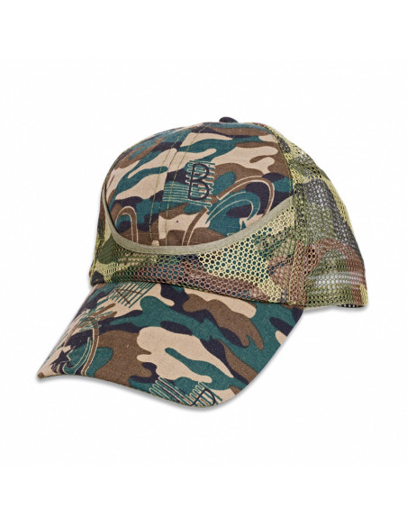 Grøn camouflage camo cap, justerbar...