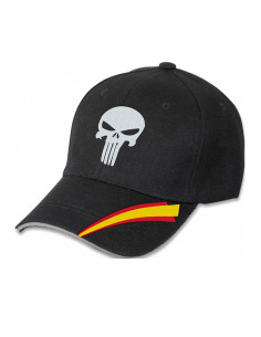 Punisher cap sort spansk kranium