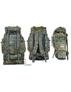 Barbaric Camo Pixel Tactical Rygsæk, 60L