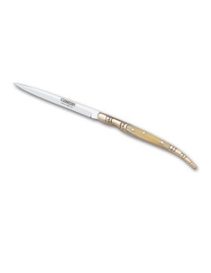 Stiletto-type zakmes met gewei imitatie handvat, lemmet... 2