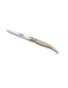 Stilettmesser mit Griff aus Hornimitat, Klinge 5,5 cm. 2