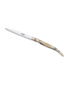 Stilettmesser mit Griff aus Hornimitat, Klinge 11 cm. 2