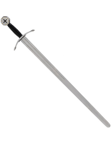 Crusader functioneel zwaard, klaar voor de strijd (met schede)