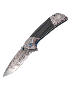 Derde K2816SL-ondersteund mes, zilveren afwerking