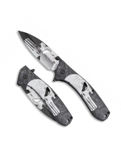 Albainox 3D Punisher Skull Taschenmesser, 9 cm.