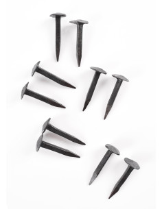 Set 10 clavos forjados para herrajes medievales